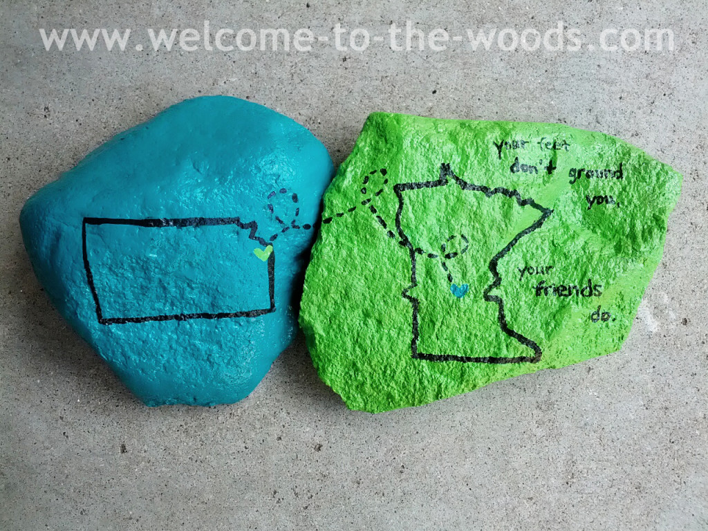 sentimental going away gift diy idea painting rocks