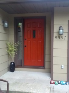 paint front door red