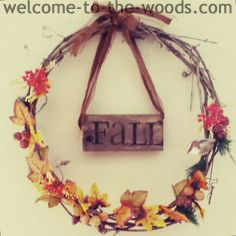 fall front entrance decor wreath