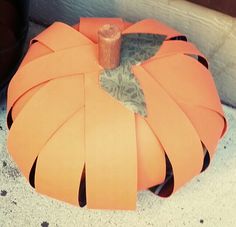 cardboard pumpkin