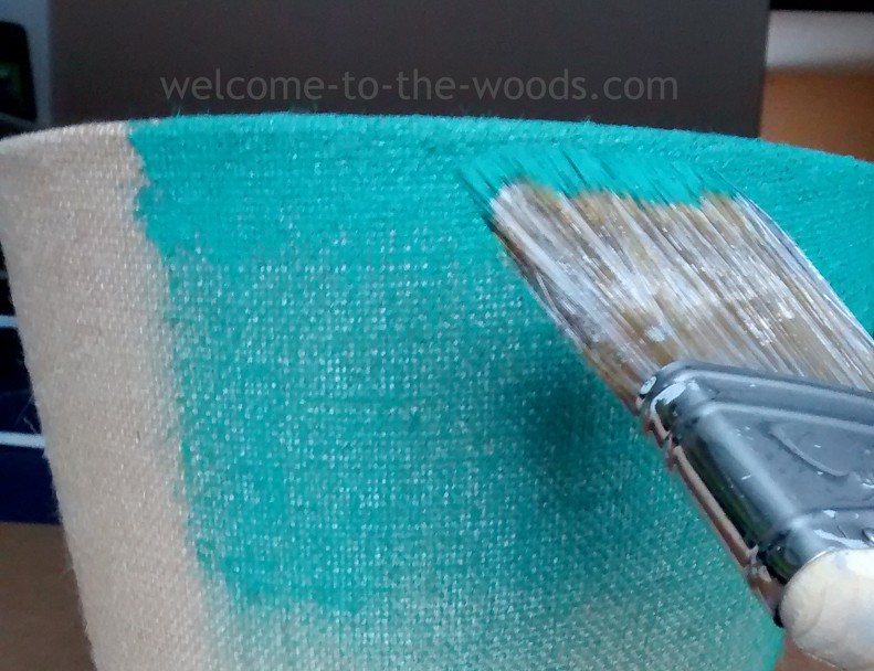 Paint An Ombre Lamp Shade, How To Paint Fabric Lamp Shades