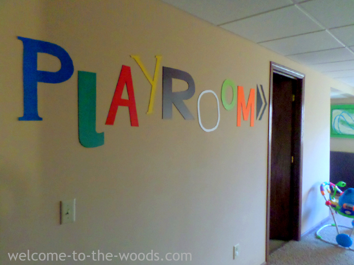 Cut letters out of thin cardboard and paint to make a cool wall statement for decor.