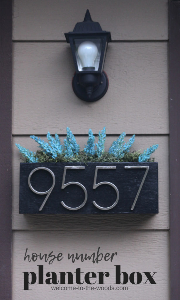 Make a house number planter box to display your address proudly!
