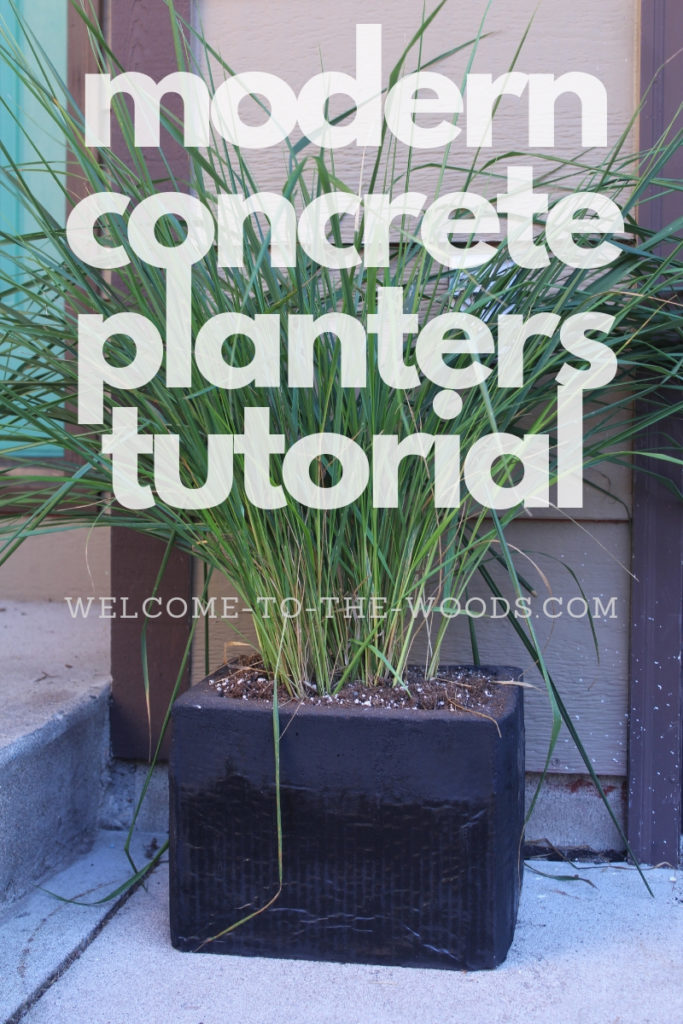 This DIY video tutorial shows you how to use concrete to make modern planters for your front entrance curb appeal!