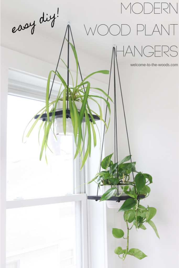 Hang plants from the ceiling with this easy to follow tutorial!