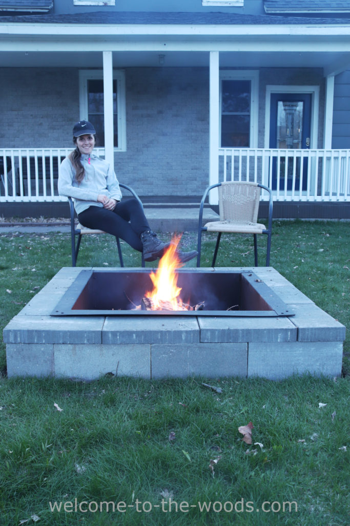 I built this beautiful, modern DIY fire pit for only $150 all by myself!