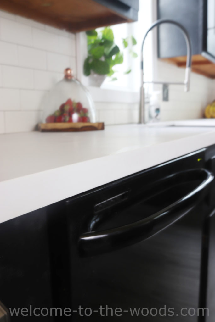 White thick countertops modern kitchen faux quartz solid surface