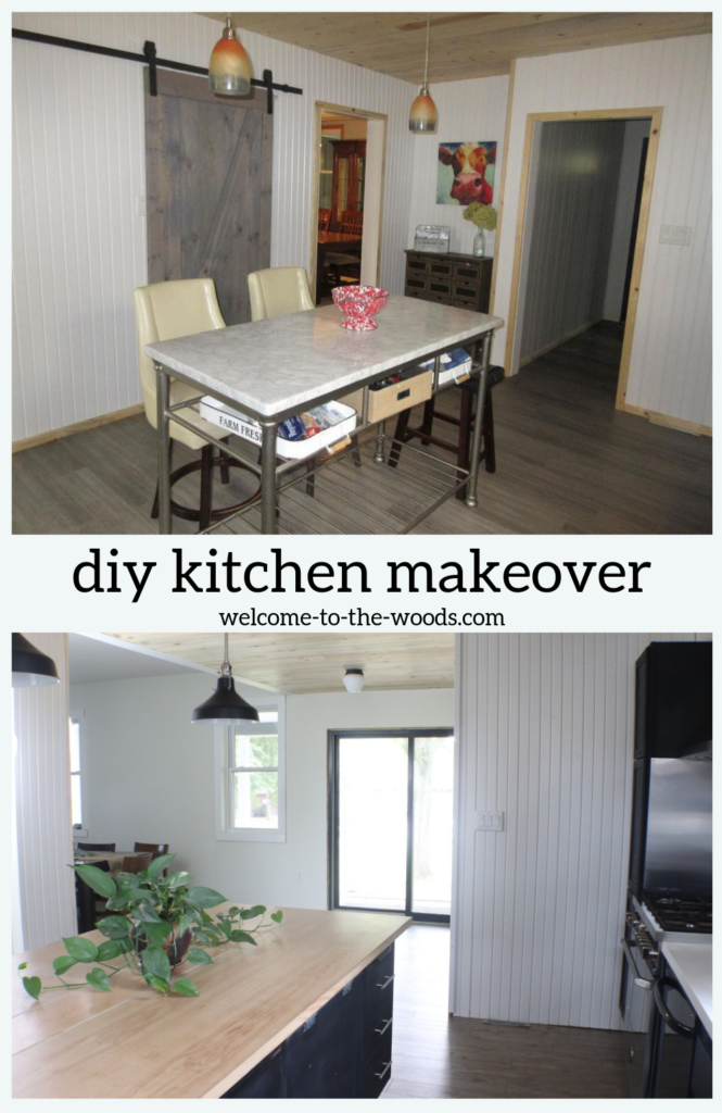 HUGE kitchen transformation taking out wall, DIY kitchen island, new lighting, new appliances and more!