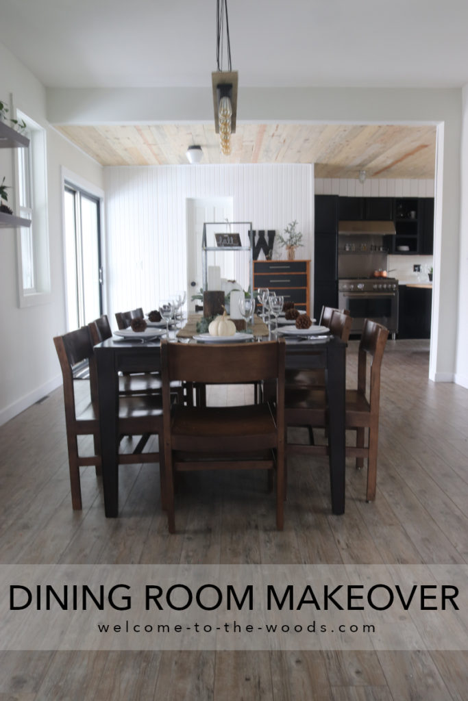This dining room makeover is so crazy impressive! There used to be a wall between this space and the kitchen!