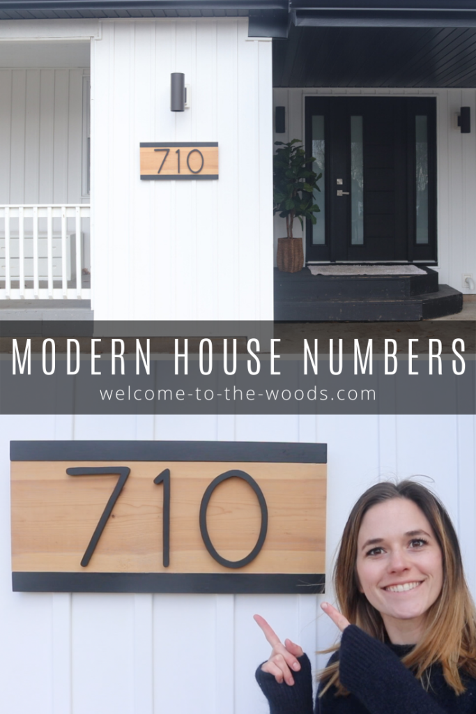 These modern house numbers were a DIY project to enhance my home's curb appeal for spring! I made them with my scroll saw and wood glue. Come watch the video on my blog post! 