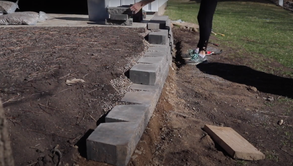 Building a retaining wall step by step process