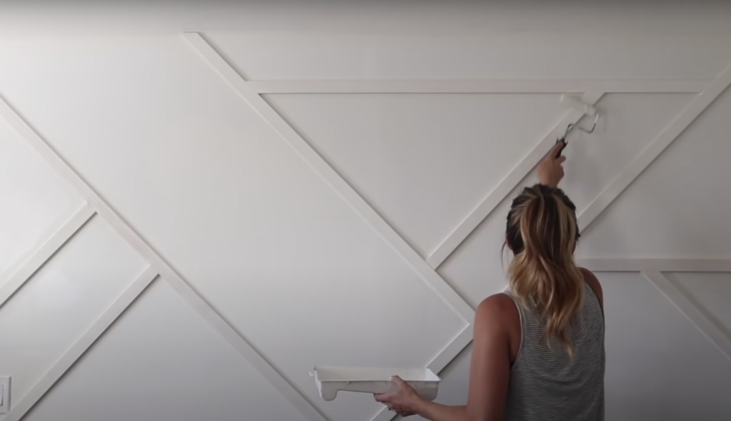 painting the design to match the wall 