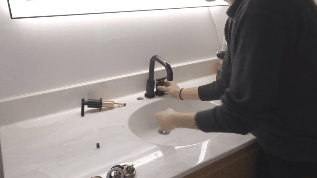 installing the faucet 
